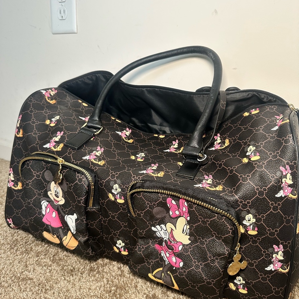 Minnie Mouse Black and Pink Women's Bag